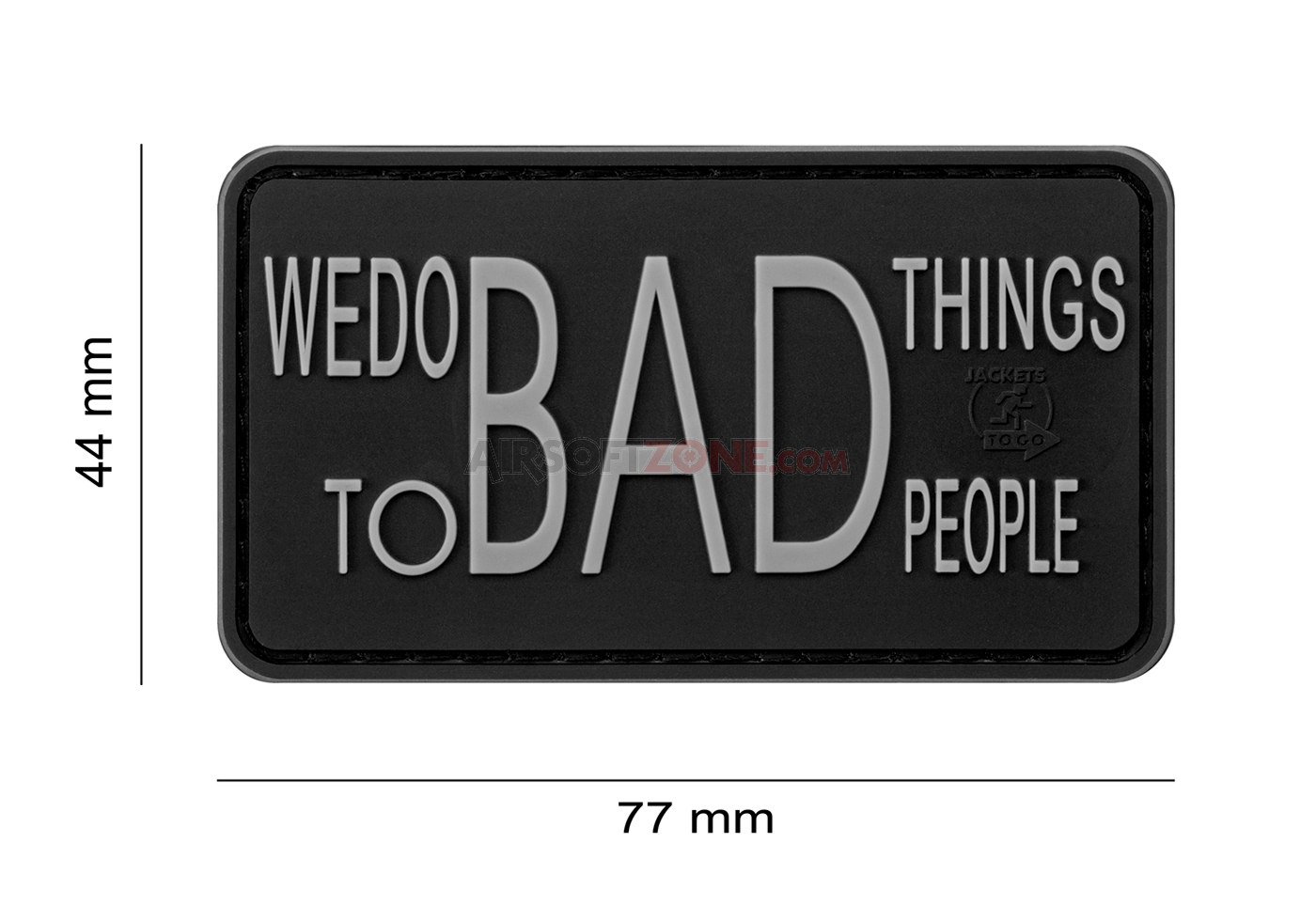 PATCH CAUCIUC - WE DO BAD THINGS - SWAT - 1 | YEO